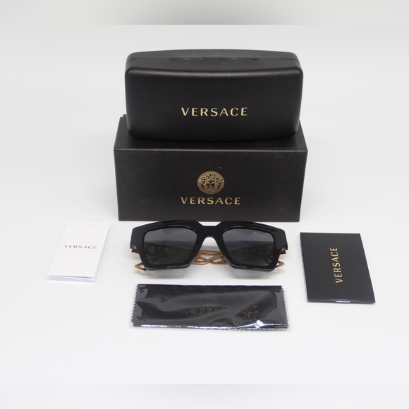 NEW VERSACE WOMEN’S SUNGLASSES VE4431 GB1/87 EYEWEAR VERSACE MOD 4431 BLACK - Picture 13 of 13